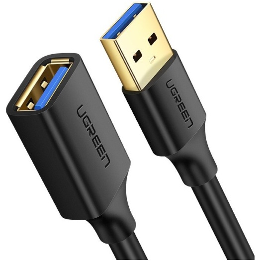 Adaptor Prelungitor Cablu Ugreen USB 3.0 (femă) - USB 3.0 (mascul) 2 M Negru (US129 10373) 